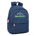 Mochila para Notebook Benetton Denim Azul 31 X 41 X 16 cm