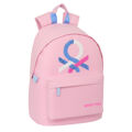 Mochila para Notebook Benetton Pink Cor de Rosa 31 X 41 X 16 cm