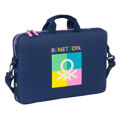 Mala para Portátil Benetton Cool Azul Marinho 40 X 27 X 4 cm