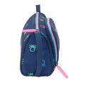 Estojo Escolar com Acessórios Benetton Cool Azul Marinho 20 X 11 X 8.5 cm (32 Peças)