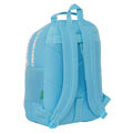 Mochila Escolar Benetton Spring Celeste 32 X 42 X 15 cm