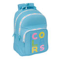 Mochila Escolar Benetton Spring Celeste 32 X 42 X 15 cm