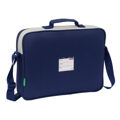 Pasta Escolar Benetton Varsity Cinzento Azul Marinho 38 X 28 X 6 cm