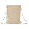 Saco Mochila com Cordas Safta Osito Bege 26 X 34 X 1 cm