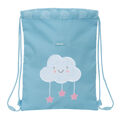 Saco Mochila com Cordas Safta Nube Azul 26 X 34 X 1 cm