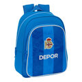 Mochila Escolar R. C. Deportivo de La Coruña Azul 27 X 33 X 10 cm