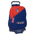 Mochila Escolar com Rodas Atlético Madrid Azul Vermelho 32 X 44 X 16 cm