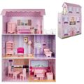 Casa de Bonecas Play & Learn 14 Partes 80 X 112 X 31 cm