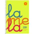 Caderno Lamela 3 mm Flúor 80 Folhas Espiral Quarto (5 Unidades)