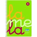 Caderno Lamela 3 mm Flúor 80 Folhas Espiral Quarto (5 Unidades)