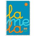 Caderno Lamela A4 5 Unidades Fluorine Blue