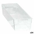 Caixa Multiusos Modular Transparente 22,5 X 8 X 5,3 cm (24 Unidades)