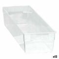 Caixa Multiusos Modular Transparente 30,5 X 8 X 5,3 cm (12 Unidades)