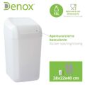 Papeleira Denox Branco 15 L (28 X 22 X 40 cm)