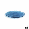 Plat Bord Quid Mar de Viento Azul Vidro (ø 28 cm) (pack 6x)