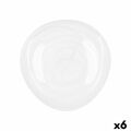 Plat Bord Quid Boreal Branco Vidro (ø 30 cm) (pack 6x)