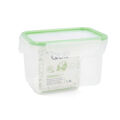 Lancheira Hermética Quid Greenery 1,8 L Transparente Plástico (pack 4x)