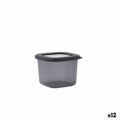 Bote Quid City com Tampa 550 Ml Cinzento Plástico (12 Unidades)