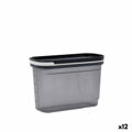 Bote Quid City com Tampa Dispensador 1,2 L Cinzento Plástico (12 Unidades)