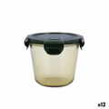 Lancheira Hermética Bidasoa Infinity Redonda 700 Ml Amarelo Vidro (12 Unidades)