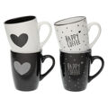 Caneca Versa Hearts Grés (8,1 X 10,5 X 8,1 cm)