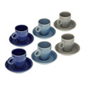 Conjunto de Chávenas de Café Versa Cerâmica (3,6 X 6,6 X 5,5 cm) (12 Peças)