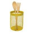 Recipiente para Utensílios de Cozinha Versa Amarelo (11,5 X 15,5 X 11,5 cm)