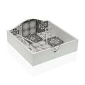 Porta-guardanapos Versa Mosaic Madeira Mdf (18 X 7 X 18 cm)