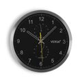 Relógio de Parede Versa Preto Metal Alumínio Quartzo 4,1 X 30,5 X 30,5 cm