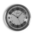 Relógio de Parede Versa Prateado Metal Alumínio Quartzo 4,1 X 30,5 X 30,5 cm