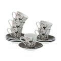 Conjunto de 6 Chávenas de Café Versa Balbec Porcelana