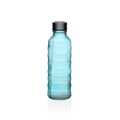 Garrafa Versa 500 Ml Azul Vidro Alumínio 7 X 22,7 X 7 cm