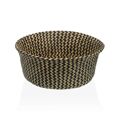 Cesta Decorativa Versa Preto Algas Marinhas ø 28 cm