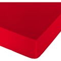 Lençol de Baixo Ajustável Naturals Vermelho Cama de 105 105 X 190 cm