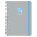 Agenda Memphis Dohe 2024 Anual Cinzento 15 X 21 cm