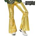 Calças para Adultos Disco Dourado M/l