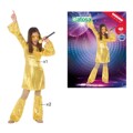 Fantasia para Crianças Disco Dourado (3 Pcs) 3-4 Anos