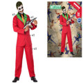 Fantasia para Adultos Palhaço Joker Vermelho Xs/s