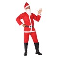 Pai Natal Fantasia para Adultos Vermelho Poliéster (m/l)