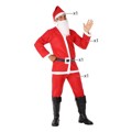 Pai Natal Fantasia para Adultos Vermelho Poliéster (m/l)