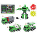 Transformers Leve Verde com Som 3 Unidades