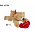 Peluche Artesanía Beatriz Te Quiero 50 cm Urso