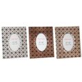 Moldura de Fotos Dkd Home Decor Geométrico Madeira (3 Pcs) (10 X 15 X 15 cm)