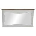 Espelho de Parede Dkd Home Decor Branco Madeira Natural 105 X 64 X 4,5 cm