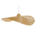 Candeeiro de Teto Dkd Home Decor Bambu Chapéu de Praia (70 X 70 X 10 cm)