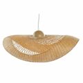 Candeeiro de Teto Dkd Home Decor Bambu Chapéu de Praia (70 X 40 X 22 cm)