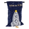 Mala Dkd Home Decor Explore The Universe Azul Branco Poliéster (26 X 1 X 37 cm)