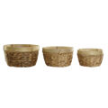 Conjunto de Cestas Dkd Home Decor Bambu Tropical (40 X 40 X 23 cm)