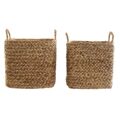 Conjunto de Cestas Dkd Home Decor Bali (38 X 38 X 36 cm) (42 X 42 X 39 cm) (2 Pcs)