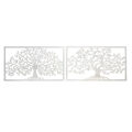 Decoração de Parede Dkd Home Decor Metal Árvore (2 Pcs) (84.5 X 1 X 49 cm)